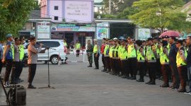Ratusan personel Polres Demak disiagakan amankan tradisi grebeg besar.