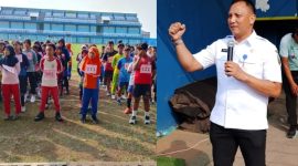 Suasana para calon peserta didik baru saat mengikuti seleksi penerimaan murid Khusus Kelas Olahraga SMP 3 Kudus.