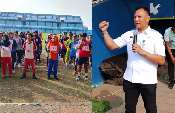 Suasana para calon peserta didik baru saat mengikuti seleksi penerimaan murid Khusus Kelas Olahraga SMP 3 Kudus.
