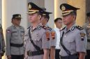 Polres Demak saat gelar Sertijab Wakapolres, PJU, dan Kapolsek Gajah.