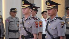 Polres Demak saat gelar Sertijab Wakapolres, PJU, dan Kapolsek Gajah.