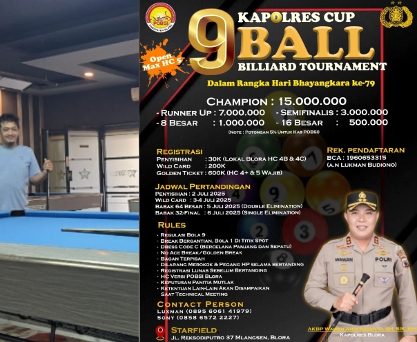 Turnamen Billiard Blora 