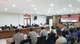 Polres Jepara saat rapat koordinasi dengan berbagai instansi di aula Mapolres setempat, pada Rabu (18/6/2025).