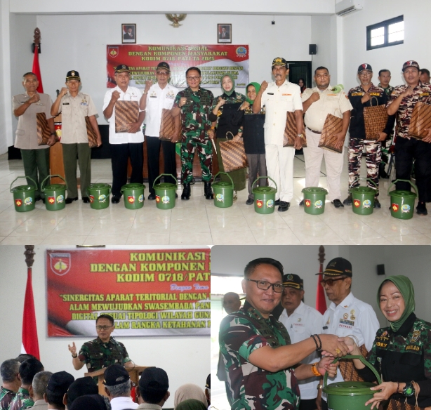 Kegiatan Komsos Dandim Pati bersama KBT dan masyarakat.