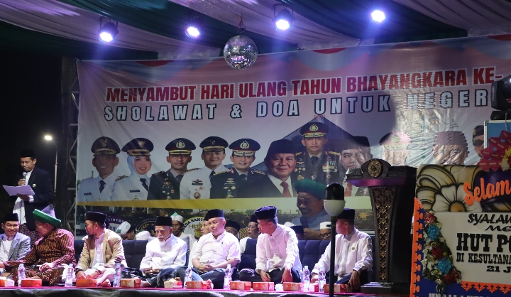 Kegiatan doa bersama dalam rangka Hari Bhayangkara ke-79.