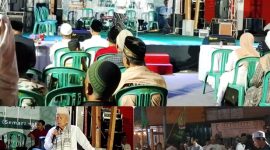 Suasana pengajian peringati tahun baru Islam di Desa Jepang, Kec. Jekulo, Kab. Kudus.