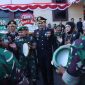 Suasana Polres Jepara saat mendapatkan kejutan nasi tumpeng dari Kodim Jepara.