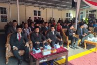 Suasana upacara Hari Bhayangkara ke 79 di Mapolres Grobogan. Nampak Perhutani KPH Telawa hadir.