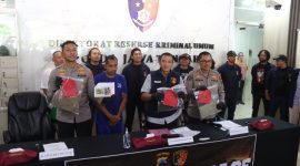 Polres Demak saat ungkap kasus pembunuhan seorang wanita.
