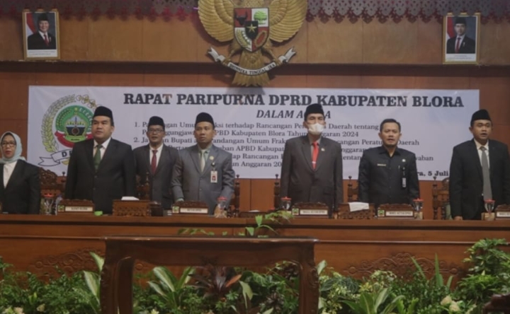 Rapat Paripurna DPRD Kabupaten Blora.