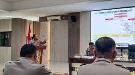 Polres Demak saat menggelar Latpra OPS Patuh Candi 2025.