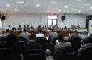 Personel Polres Jepara, saat latihan komunikasi publik.