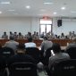 Personel Polres Jepara, saat latihan komunikasi publik.