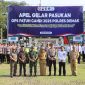 Kapolres Demak AKBP Ari Cahya Nugraha, saat foto bersama jajaran Forkopimda usai upacara gelar operasi  patuh candi 2025