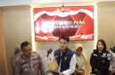 Polres Boyolali saat mengungkap kasus kekerasan terhadap anak. Nampak Kasat Reskrim AKP Joko Purwadi pimpin konferensi pers.