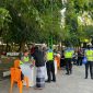 Polres Demak saat razia kendaraan bermotor roda dua dan roda empat dalam Operasi Patuh Candi 2025.