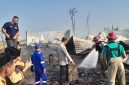 Lokasi kebakaran kandang ayam di Dukuh Bulakan, Desa Pilang, Kecamatan Randublatung, Kabupaten Blora, pada Jumat (18/7/2025) sekitar pukul 02.15 WIB.