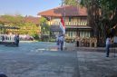 Satlantas Polres Demak, saat sosialisasi Tertib Berlalu Lintas di SMAN 2 Demak.