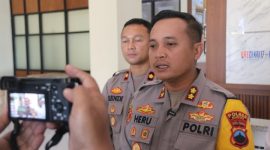 Kapolres Kudus AKBP Heru Dwi Purnomo, saat ungkap praktik perjudian.