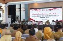 Suasana kegiatan pengukuhan Pengurus Bulan Dana Palang Merah Indonesia (PMI) Kabupaten Pati di Pendopo Kabupaten.