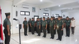 Kegiatan Wisuda Purnatugas dan Pindah Satuan Kodim Pati di Aula Makodim Jl. Jenderal Sudirman No. 79, Ngarus, Pati