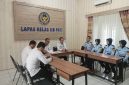 Kalapas Suprihadi, saat memberikan pengarahan kepada 4 taruna Poltekpin.