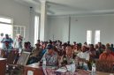 Suasana aksi protes warga masyarakat desa Kedungmutih Kec. Wedung, Kab. Demak.