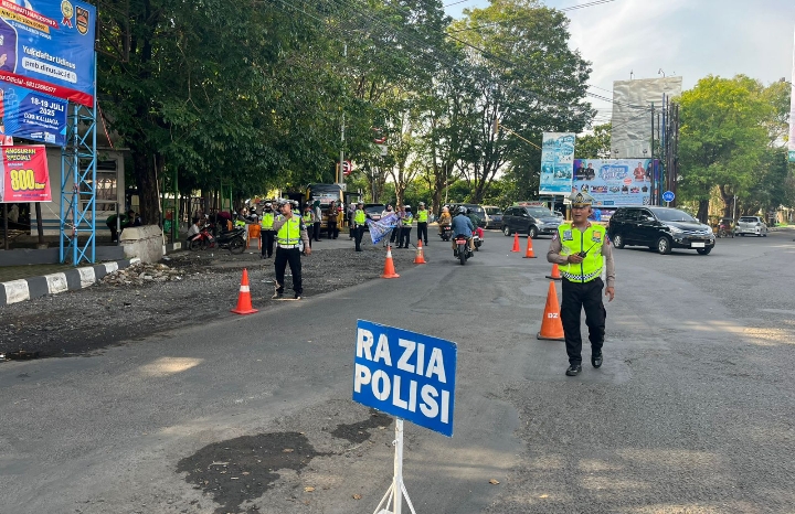Polres Demak saat operasi patuh candi 2025.