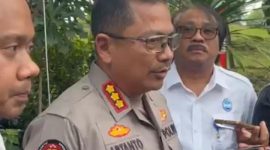 Kabid Humas Polda Jateng, Kombes Pol Artanto, saat memberikan penjelasan terkait hasil penyelidikan Temuan mayat di Reservoir Siranda milik PDAM Tirta Moedal Kota Semarang.