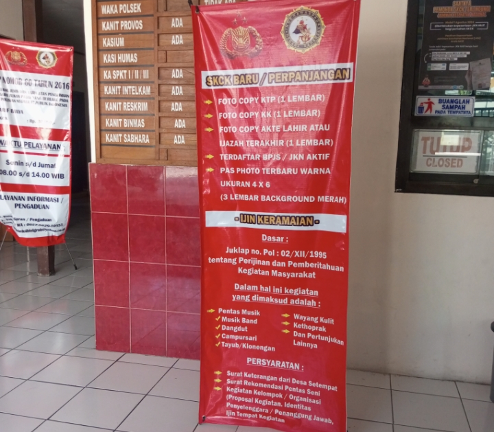 Kantor Polsek Karangrayung Polres Grobogan, Jawa Tengah.