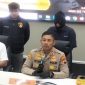 Kapolres Grobogan, AKBP Ike Yulianto Wicaksono saat ungkap kasus demo anarkis di Mapolres setempat. Nampak pelaku orang dewasa dihadirkan dalam konferensi pers. Selasa (2/9/2025).
