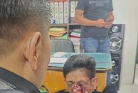 Terduga pelaku pembunuhan Sertu Rahman Setiawan, saat diamankan Kodim Wonosobo.