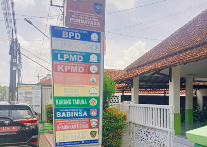 Foto: Kantor Desa Purbayasa, Kecamatan Pangkah, Kabupaten Tegal.