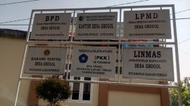 Kantor Desa Grogol, Kec. Karangtengah, Kab. Demak.