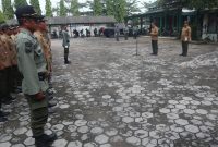 Suasana upacara Hari Sumpah Pemuda Perhutani KPH Randublatung.