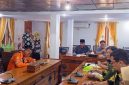 Perwakilan buruh migas saat audiensi dengan Ketua DPRD Blora.
