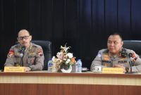 Dari kiri, Karo Ops Polda Jawa Tengah, Kombes Pol Basya Radynanda, S.I.K., M.H, Kapolres Blora, AKBP Wawan Andi Susanto, S.H., S.I.K., M.H.,