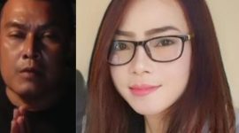 Dari kanan, Vio Sari, Kades di Sadananya Ciamis.