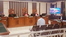 Majlis hakim Pengadilan Tipikor Semarang, saat membacakan putusan vonis penjara.