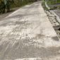 Foto: proyek betonisasi jalan dukuh-Karangawen, terindikasi penyimpangan.