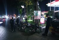 Tim Satgas Operasi Lilin Candi 2025 Polres Jepara, saat menyita sejumlah motor yang digunakan untuk aksi balap liar.