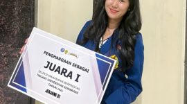 Foto: Prita Febriani, mahasiswi Fakultas Psikologi Universitas Semarang (USM), peraih Juara 1 Mahasiswa Berprestasi tingkat universitas tahun 2024 dan 2025. (Dok.Ist)
