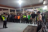 Kapolsek Keling, AKP Suyitno, SH, saat pimpin apel kesiapsiagaan menyambut perayaan tahun baru.