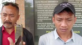 Foto:Dari kanan, Heri (suami sah N), Hartono (Ketua BPAN LAI Kudus)