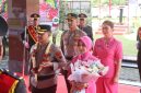 Suasana kegiatan pisah sambut Sertijab Kapolres Demak. AKBP Ari Cahya Nugraha resmi diganti AKBP Arrizal Samelino.