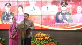 Kapolres Demak AKBP Arrizal Samelino Gandasaputra, saat memberikan sambutan.