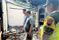 Kondisi rumah usai kebakaran.