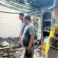 Kondisi rumah usai kebakaran.