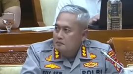 Kapolresta Sleman Kombes Pol Edy Setyanto, saat dicecar kasus Hogi Minayadi ruang Komisi III DPR RI.