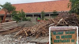 Kolase foto: Kegiatan revitalisasi SDN 4 Kertasari, Kec. Suradadi, Kab. Tegal.